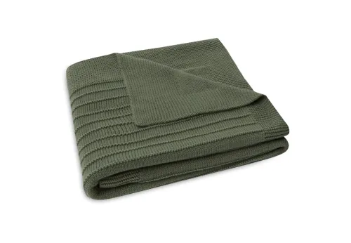 JOLLEIN Blanket 75x100 Pure Knit - Leaf Green Gots